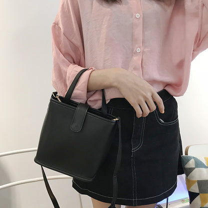 Simple Leather Shoulder Messenger Women's Bag