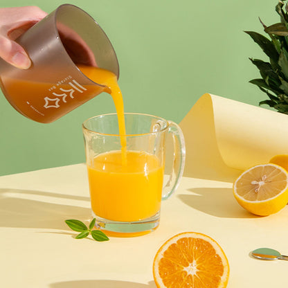 Mini Portable Manual Juicer Citrus Juicer Manual Lemon Squeezer Lime Orange Juicer Homemade DIY Fruit Orange Separating Juicer Fruit Separator Not Splash Semi-Transparent Non-electric Lemon Squeezer