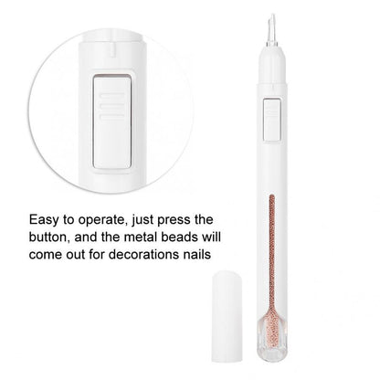 Nail Pen New Nail Ball Pen Point Drilling Pen Automatically Out Beads