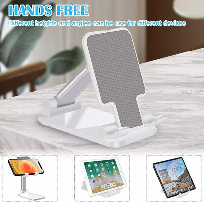 Cell Phone Stand Desktop Holder Tablet Stand Mount Mobile Phone Desktop Tablet Holder Table Cell Foldable Extend Support Desk Mobile Phone Holder Stand