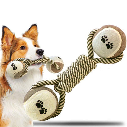 Pet Dog Toys For Large Small Dogs Toy Interactive Cotton Rope Mini Dog Toys Ball For Dogs Accessories Toothbrush Chew Premium Cotton-Poly Tug Toy For Dogs Interactive Rope Dog Toy For Medium Dogs