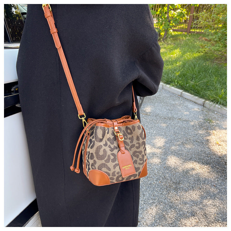 Retro Small Bag Female Fashion Leopard Print